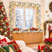 6-Piece Iridescent Christmas Tinsel Garland Set