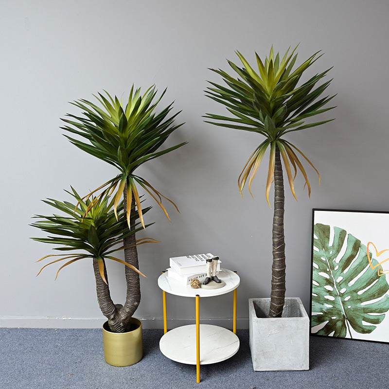 Nordic simulation plant dracaena sisal agave bonsai living room indoor window large potted home furnishings