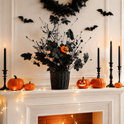 Halloween Pumpkin and Maple Leaf Picks – 8 Pcs