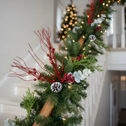 Red Berry Decorative Branch Stem Set