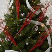 Red Berry Decorative Branch Stem Set
