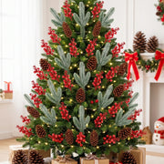 50-Piece Frosted Pine, Pinecone and Berry Pick Set