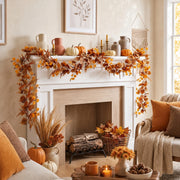 Fall Eucalyptus & Fern Garlands – Set of 2