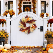 Pampas Leaf and Pepper Berry Fall Door Wreath