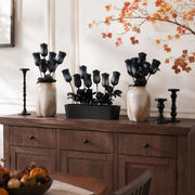 10-Piece Black Rose Halloween Floral Arrangement