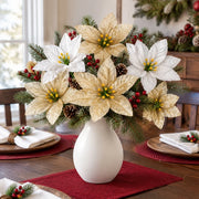 100-Piece Poinsettia Christmas Floral Craft Kit