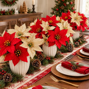100-Piece Poinsettia Christmas Floral Craft Kit
