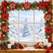 100-Piece Poinsettia Christmas Floral Craft Kit