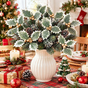 60-Piece Holly Leaf Christmas Wreath Craft Kit