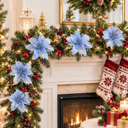 5-Piece Christmas Poinsettia Floral Arrangement