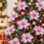 5-Piece Christmas Poinsettia Floral Arrangement