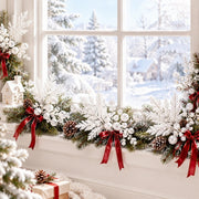 20-Piece Glitter Christmas Branch Stem Collection