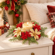 11.8-Inch Gold Poinsettia Christmas Floral Pick