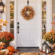 Fall Corn Husk Leaf Wreath Collection