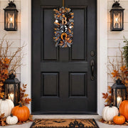 Halloween Boo Spider Swag Wreath – 19.7in
