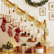 6-Piece Iridescent Christmas Tinsel Garland Set