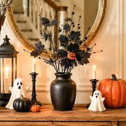 Halloween Pumpkin and Maple Leaf Picks – 8 Pcs