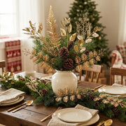 30-Piece Gold Christmas Floral Stem Sets