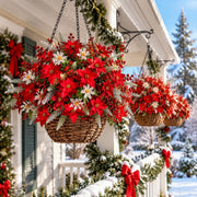 46-Piece Red, White and Silver Christmas Floral Stem Set