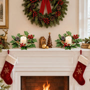 Artificial Christmas Hanging Stem Set