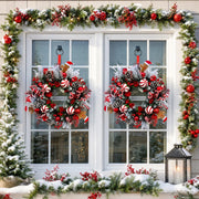 Peppermint Christmas Front Door Wreath