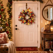 Peppermint Christmas Front Door Wreath