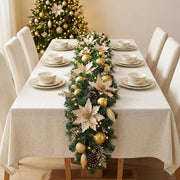 5.9-Foot Lighted Gold Christmas Garland