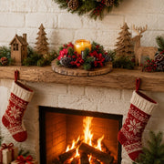 4-Piece Christmas Artificial Floral Decoration Set