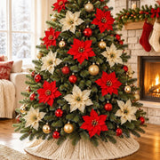 100-Piece Poinsettia Christmas Floral Craft Kit
