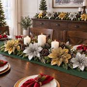 100-Piece Poinsettia Christmas Floral Craft Kit