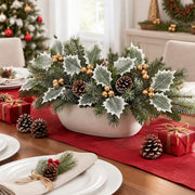 60-Piece Holly Leaf Christmas Wreath Craft Kit