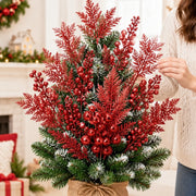 20-Piece Glitter Christmas Branch Stem Collection