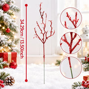 Glitter Branch Stem Bouquet – 10-Piece Set