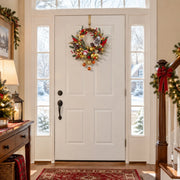 Christmas Ornament Door Wreath with Bells