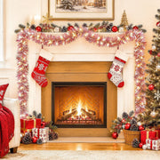 6-Piece Iridescent Christmas Tinsel Garland Set