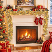 6-Piece Iridescent Christmas Tinsel Garland Set