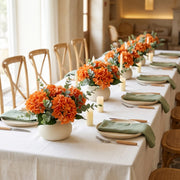 Orange Hydrangea & Eucalyptus Fall Floral Set