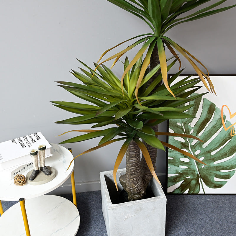 Nordic simulation plant dracaena sisal agave bonsai living room indoor window large potted home furnishings