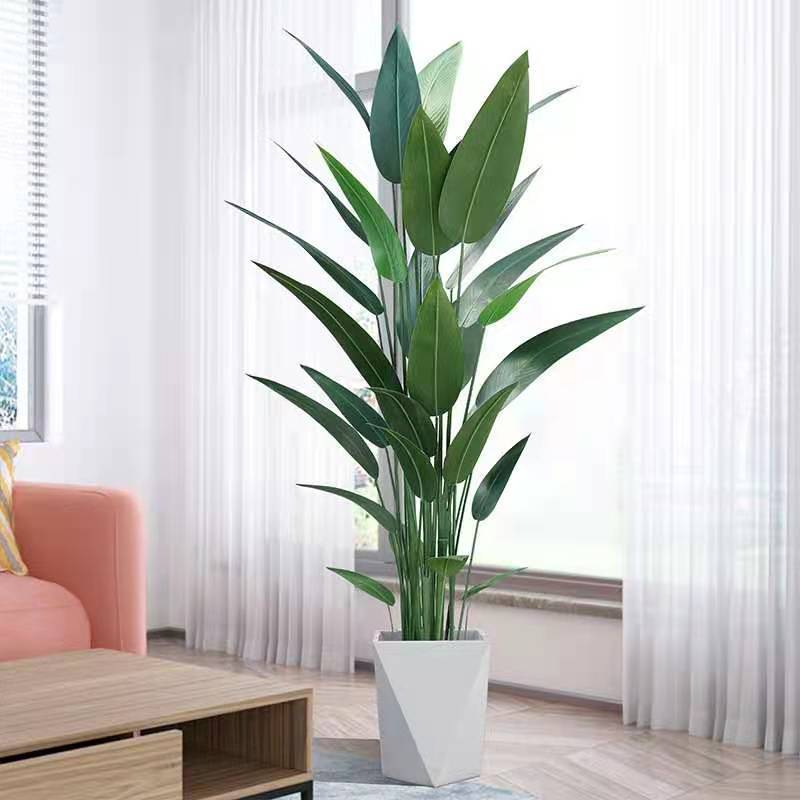 Nordic traveler banana bird of paradise potted plant large anti-authentic plant decoration fake tree green plant indoor living room floor-standing decoration