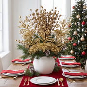 Glitter Berry Stem Ornament Set – 55 Pcs