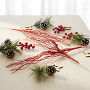 Red Berry Decorative Branch Stem Set