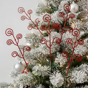 Red Berry Decorative Branch Stem Set