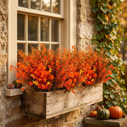 Orange Fall Eucalyptus Floral Stems – Set of 12