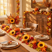 Fall Maple Leaf Hanging Garlands – Set of 4
