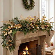 30-Piece Gold Christmas Floral Stem Sets