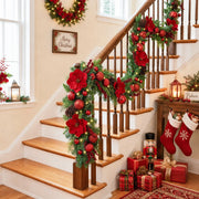 5.9-Foot Lighted Gold Christmas Garland