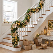 5.9-Foot Lighted Gold Christmas Garland