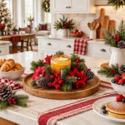 4-Piece Christmas Artificial Floral Decoration Set