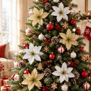 100-Piece Poinsettia Christmas Floral Craft Kit