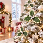 60-Piece Holly Leaf Christmas Wreath Craft Kit